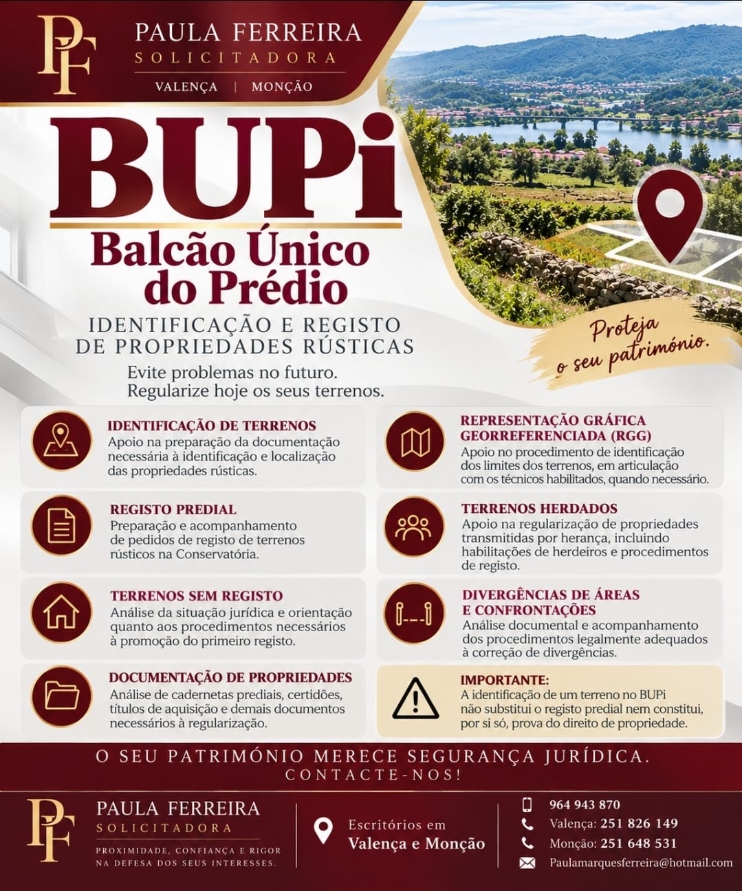 O que inclui o apoio no BUPi?