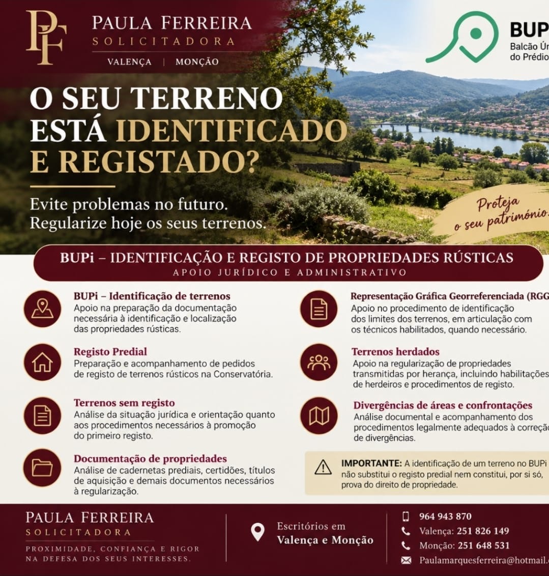 O meu terreno está identificado e registado?
