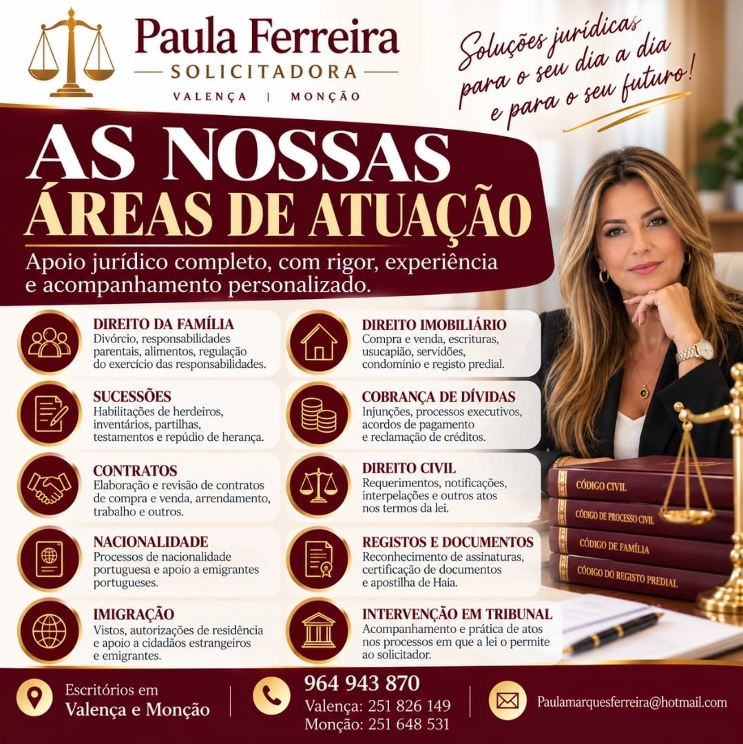 Quais são as vossas áreas de atuação?